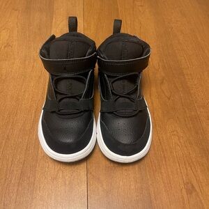Jordan Kids Black and White High-Top Sneakers